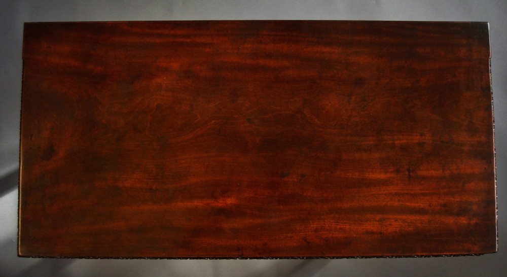 Chippendale George III pair of mahogany tea and card tables View III
