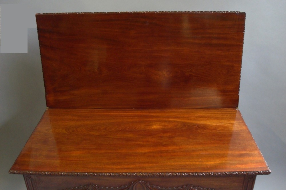 Chippendale George III pair of mahogany tea and card tables View IV