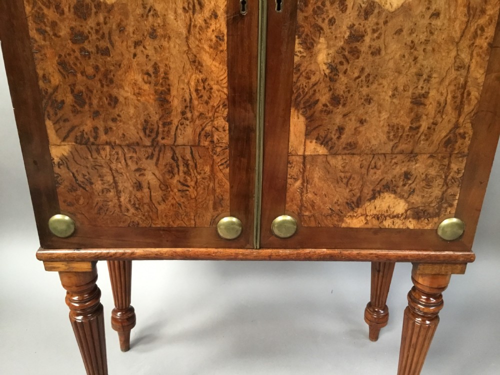 Regency oak and burr oak side cabinet of small proportions View IV