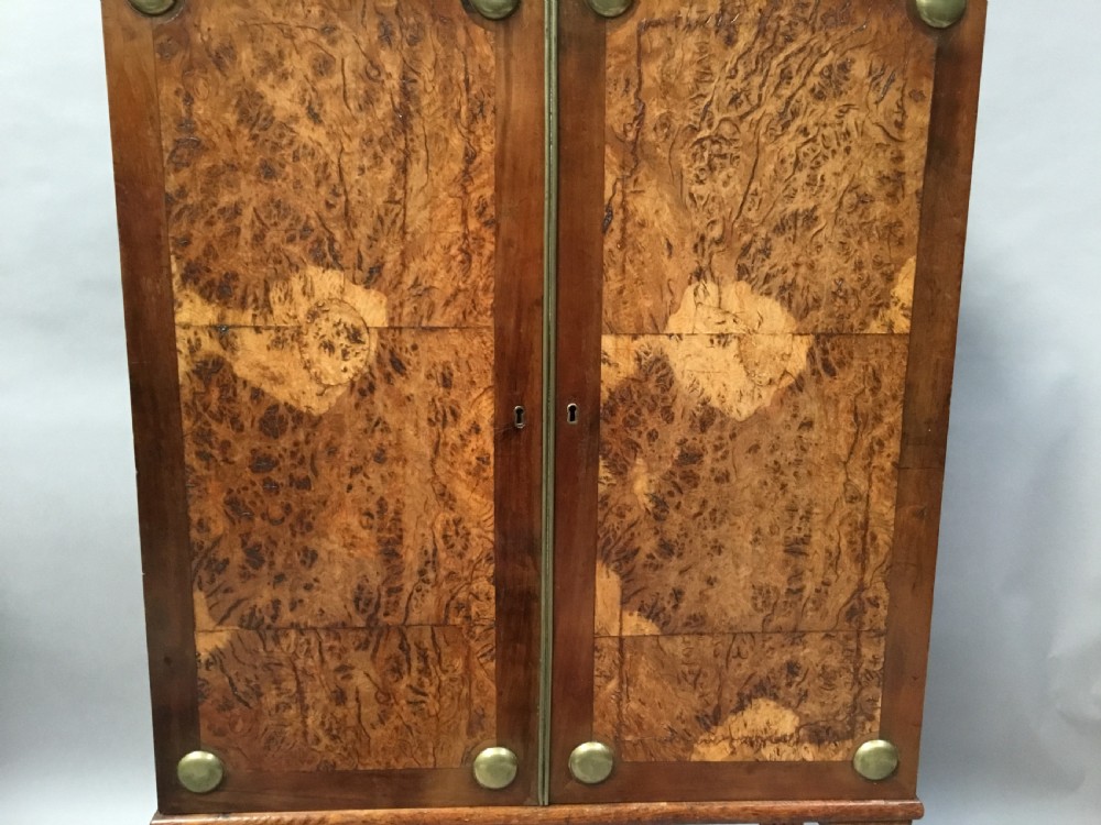 Regency oak and burr oak side cabinet of small proportions View XI