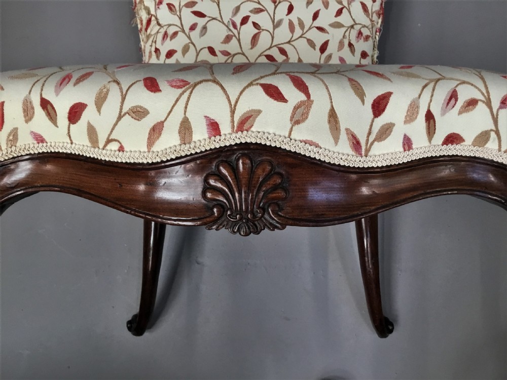George III mahogany upholstered side chair View VI