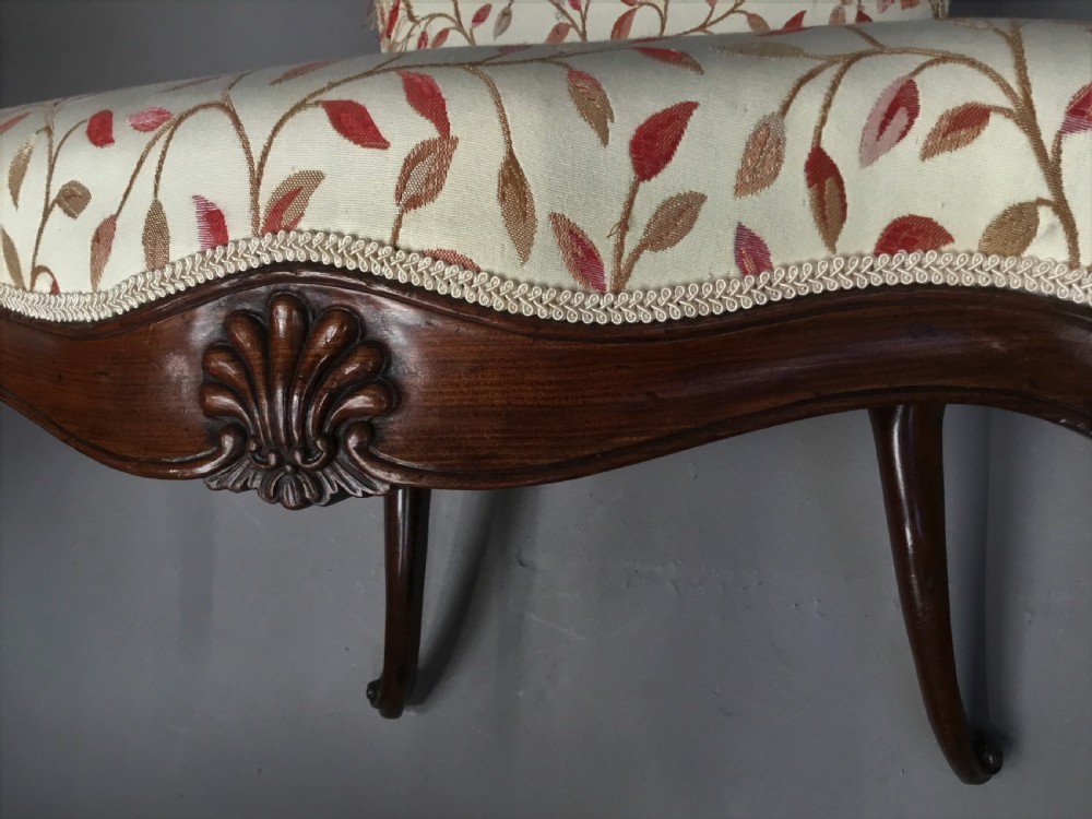 George III mahogany upholstered side chair View XX