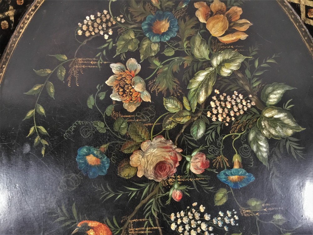 Regency papier mache tray on stand View V