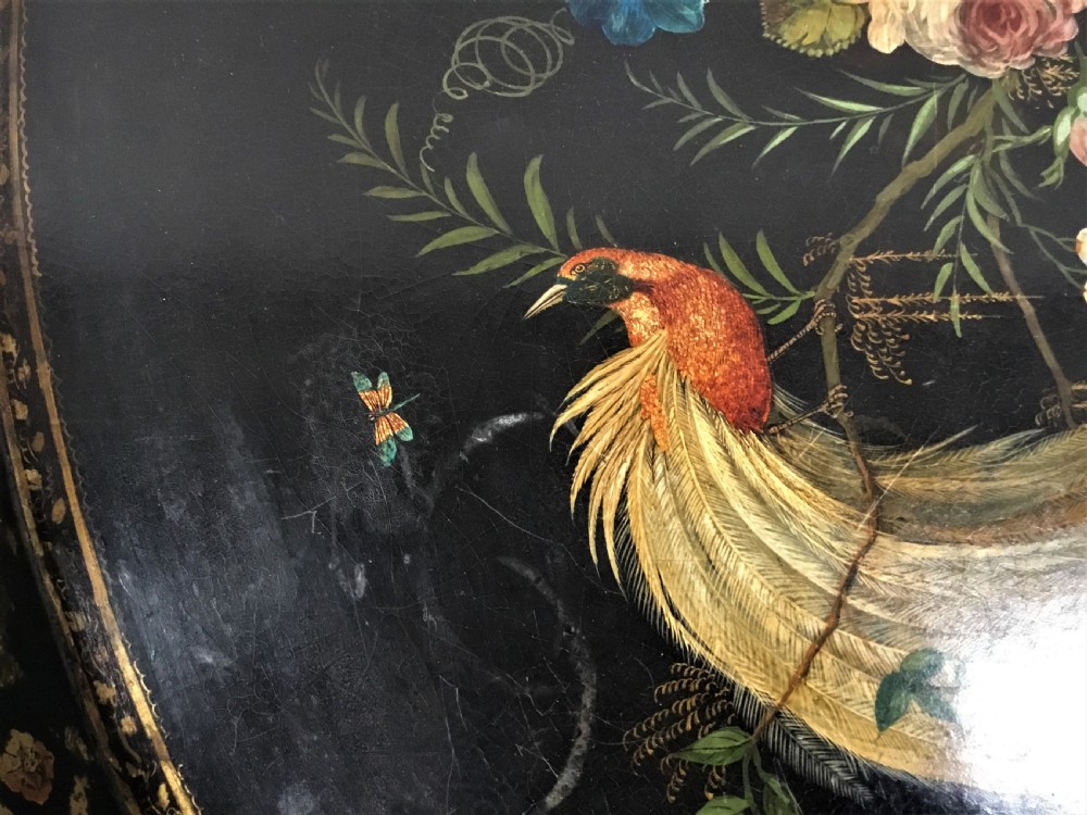 Regency papier mache tray on stand View VI