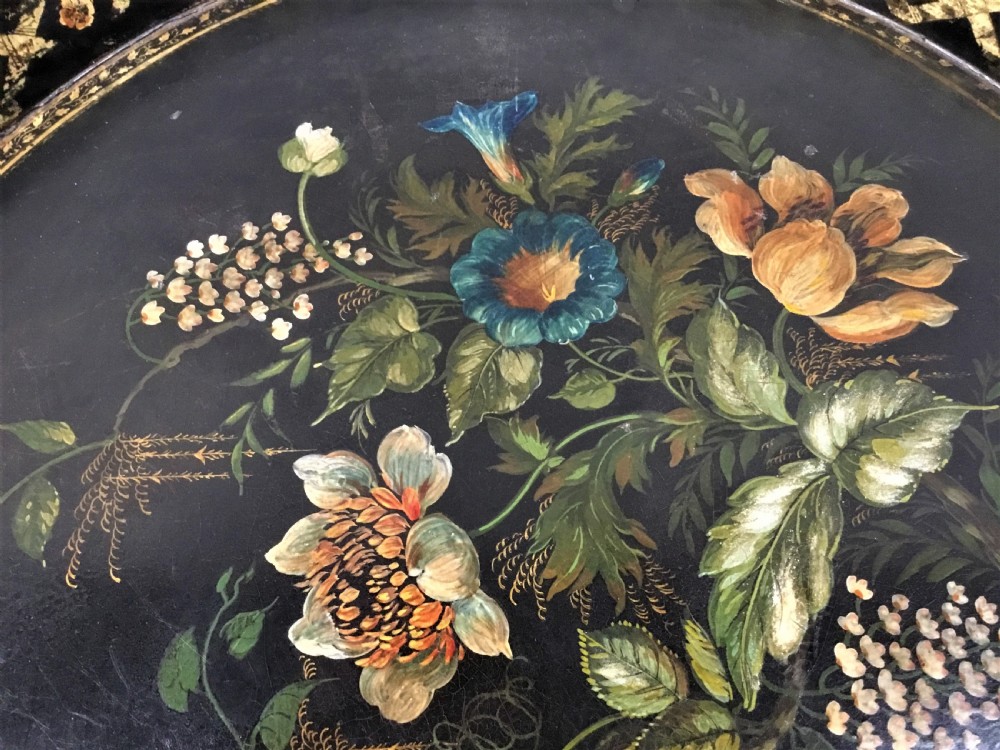 Regency papier mache tray on stand View VII