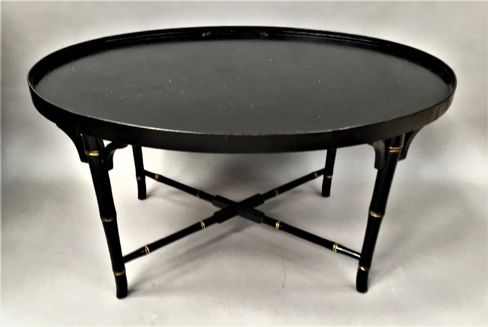 Regency papier mache tray on stand View XI