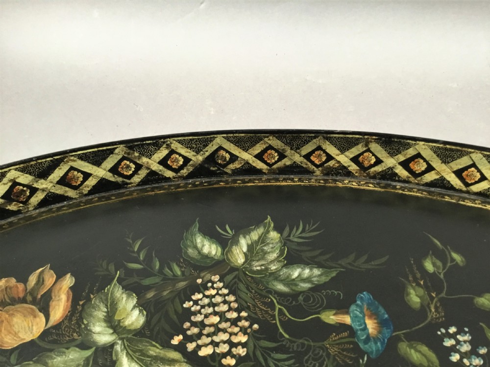 Regency papier mache tray on stand View XIII
