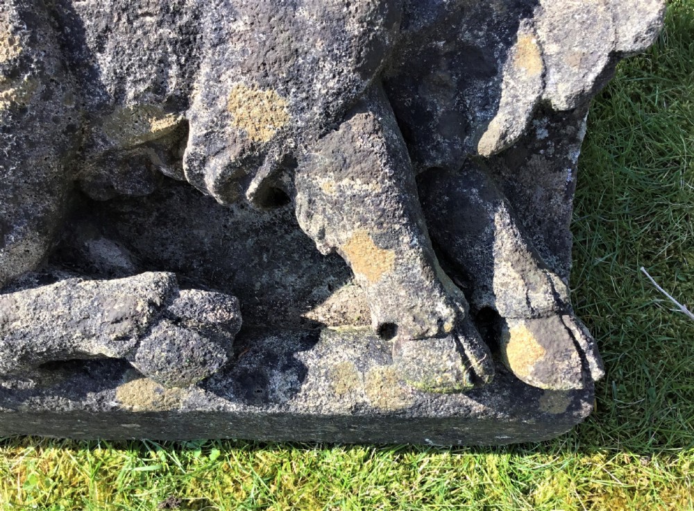C18th carved stone Capricorn goat corbel View VIII