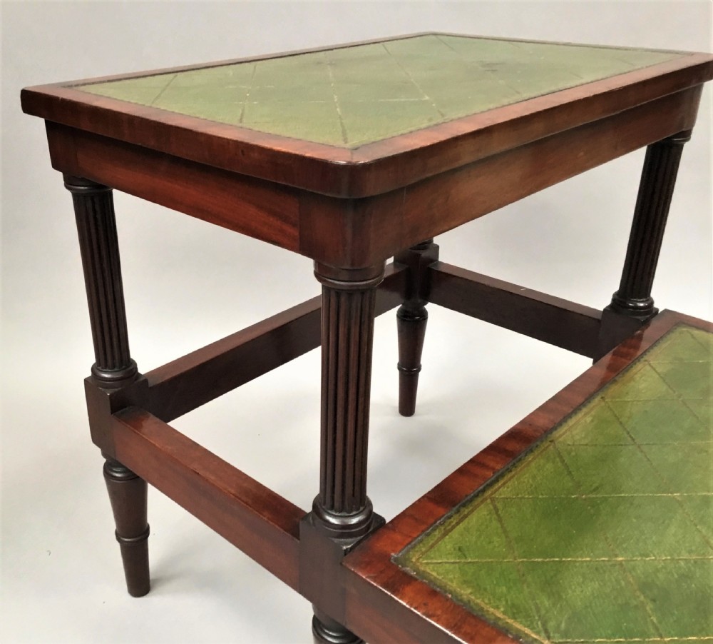 Regency pair of mahogany library steps View VIII