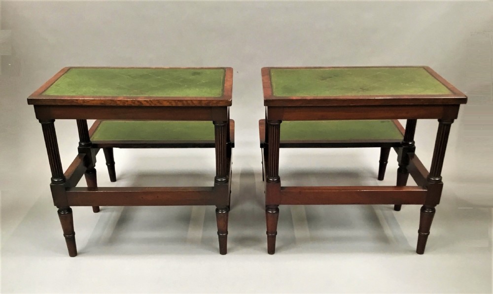 Regency pair of mahogany library steps View XVI