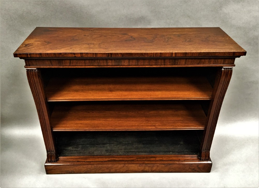 Regency rosewood open dwarf bookcase View XIII
