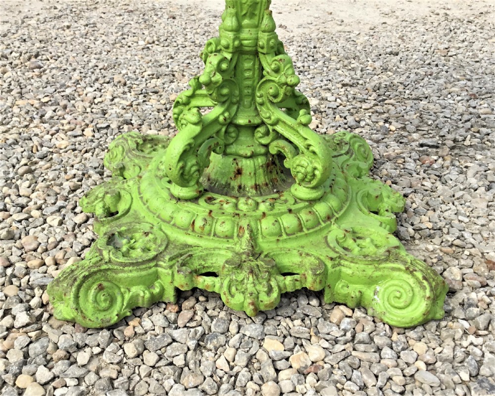 C19th cast iron Zodiac table with revolving top View IX