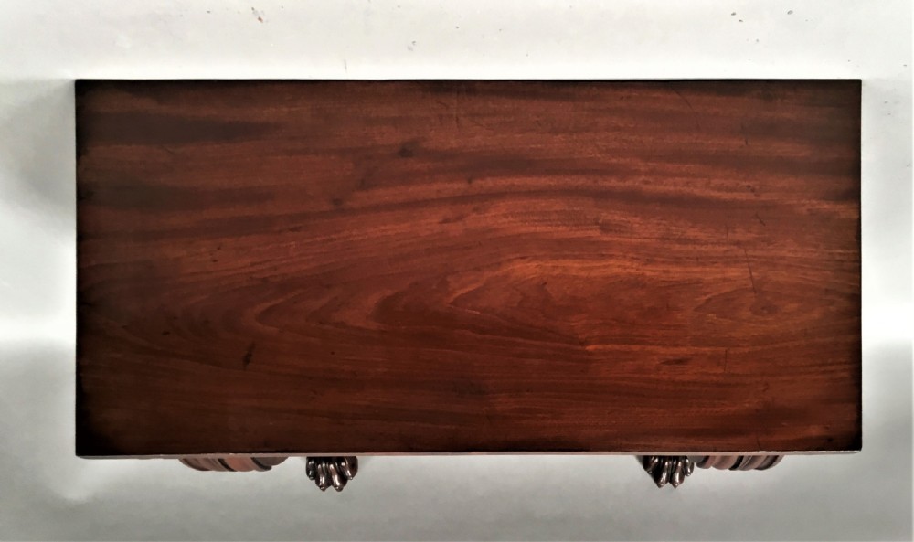 Regency mahogany console table of small and strong proportions View V