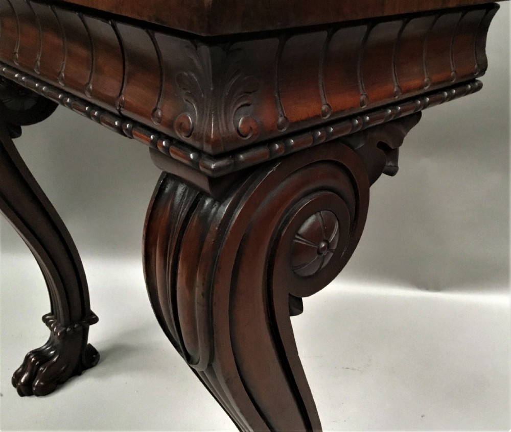 Regency mahogany console table of small and strong proportions View XIII