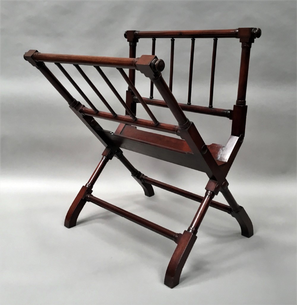 Regency mahogany folio stand