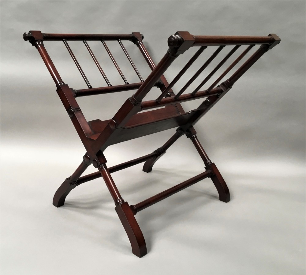 Regency mahogany folio stand View IX