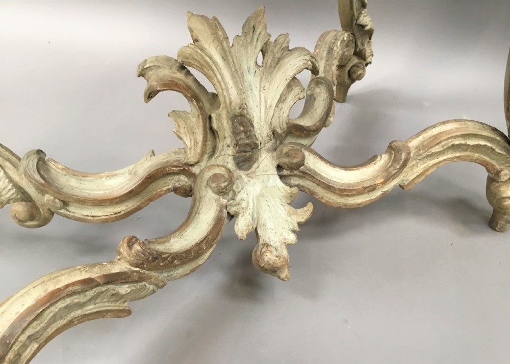 C18th Italian carved roccoco console table View XI