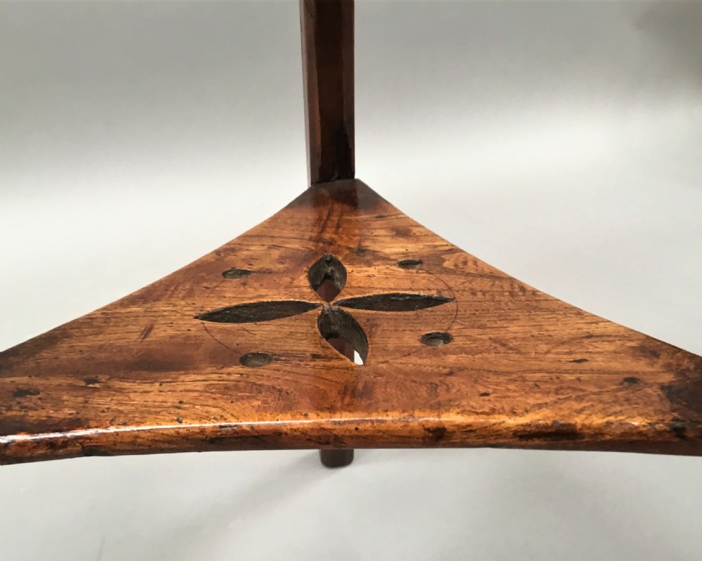 C18th elm cricket table of small proportions View VIII