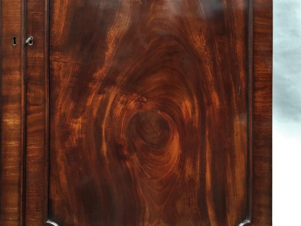 George III mahogany linen press View IV