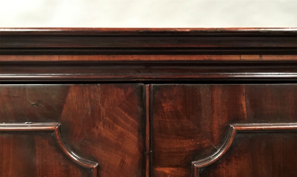 George III mahogany linen press View VI