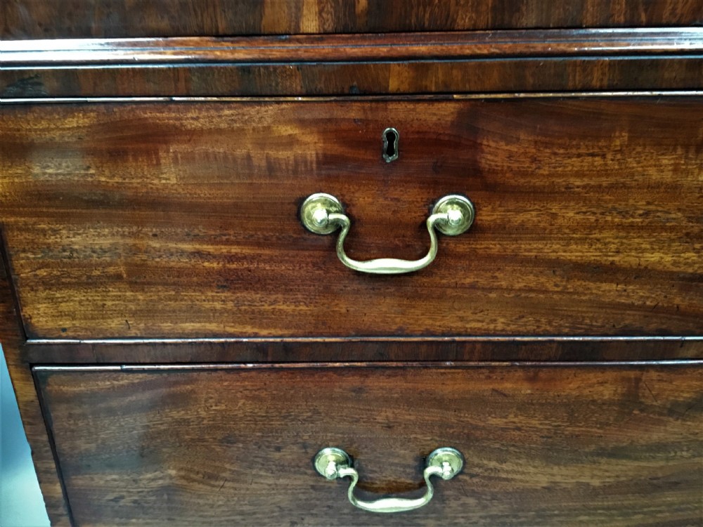 George III mahogany linen press View VII