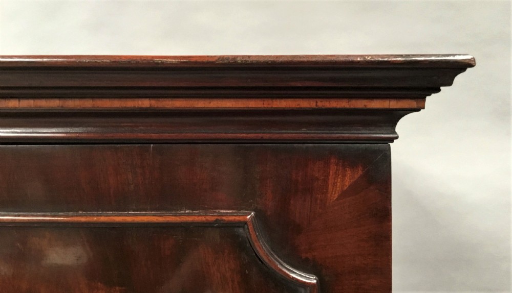 George III mahogany linen press View X