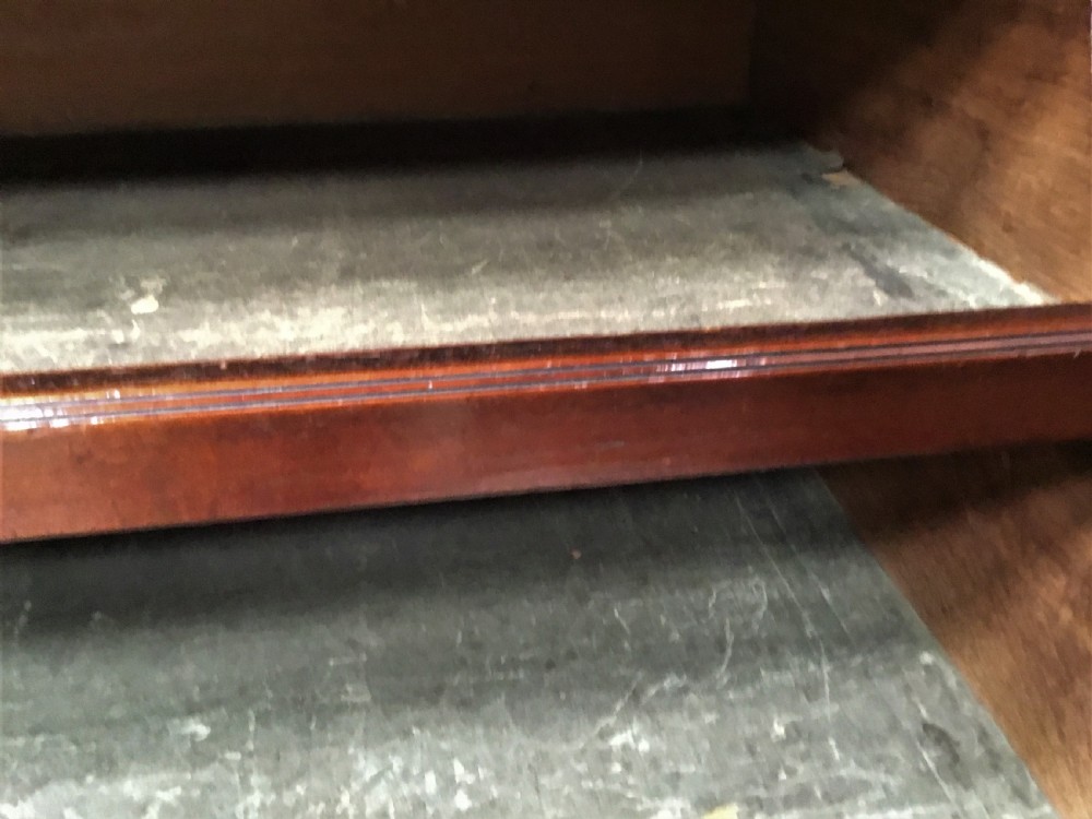 George III mahogany linen press View XII