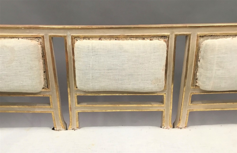 C19th Italian painted and parcel gilt settee View XII