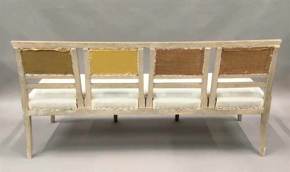 C19th Italian painted and parcel gilt settee View XVII