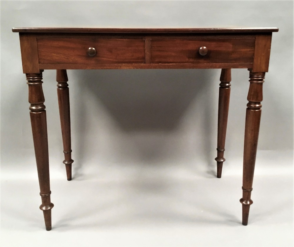 Regency mahogany side table by Toplis St Paul's Churchyard London View III