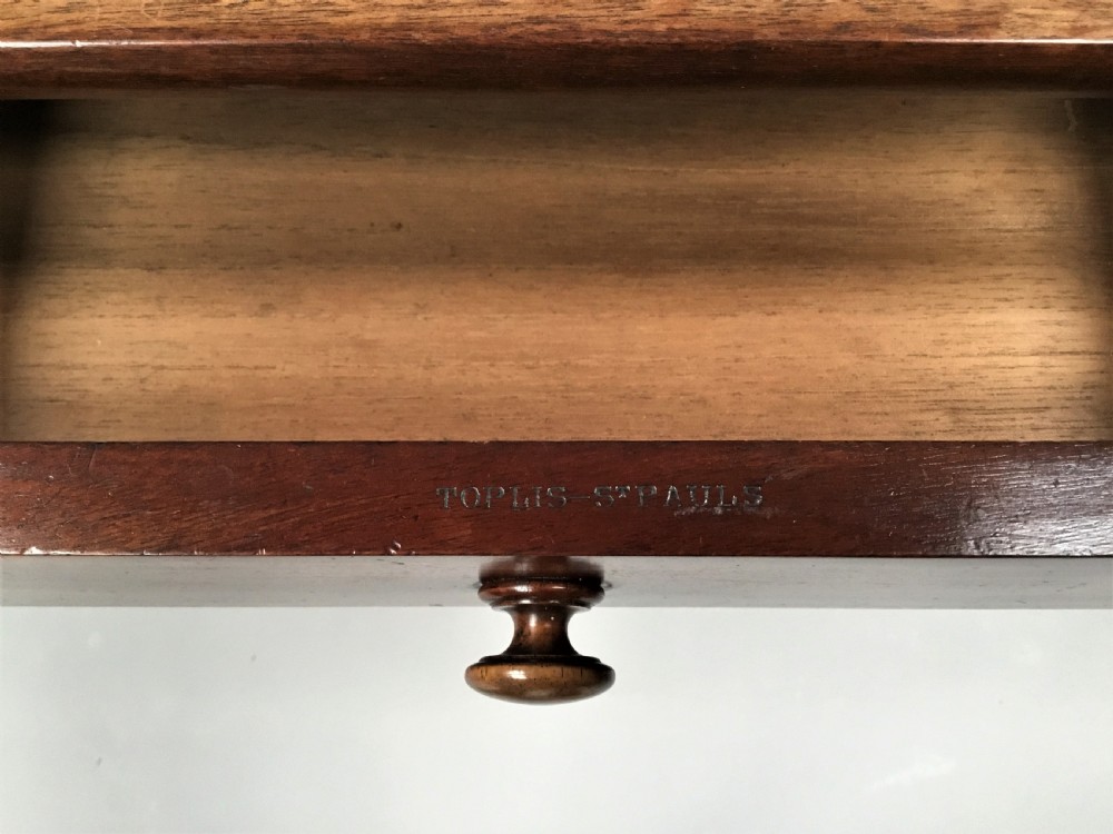 Regency mahogany side table by Toplis St Paul's Churchyard London View IV