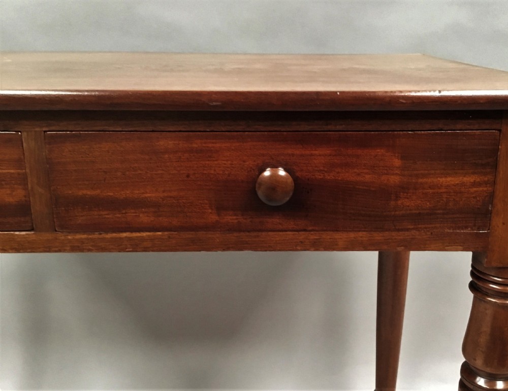 Regency mahogany side table by Toplis St Paul's Churchyard London View X