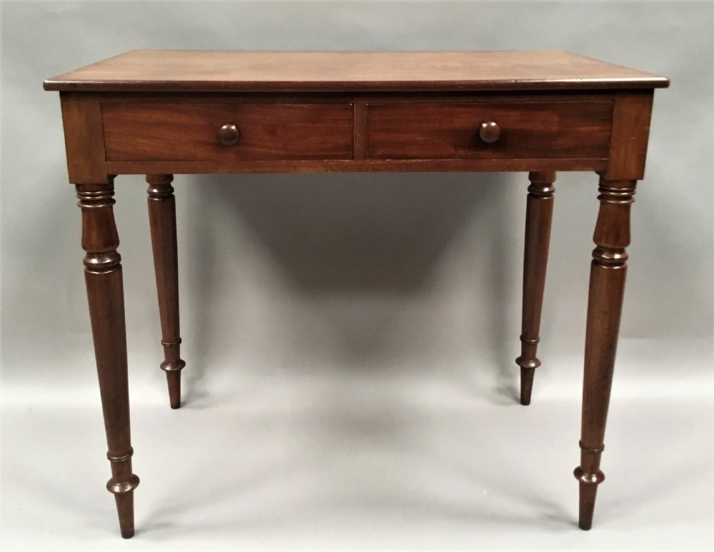 Regency mahogany side table by Toplis St Paul's Churchyard London View XIII