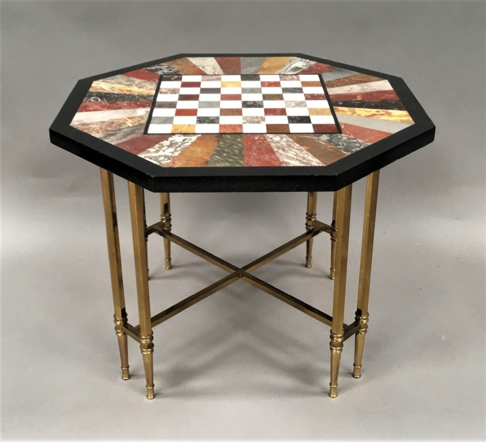  C19th Ashford specimen marble low table