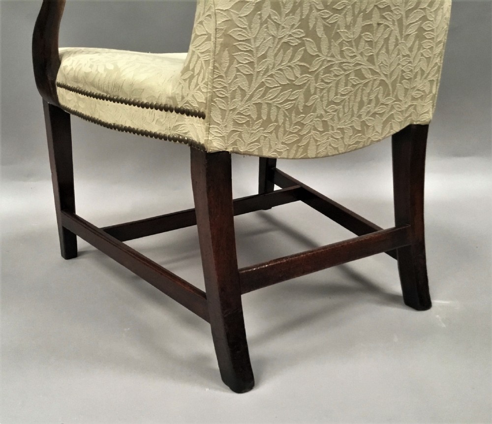 George III mahogany library armchair View XV