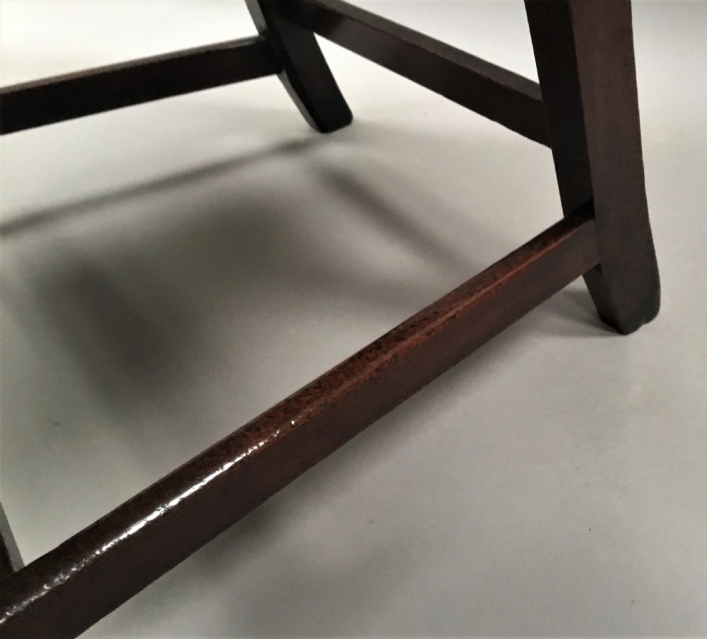 George III mahogany library armchair View XVII