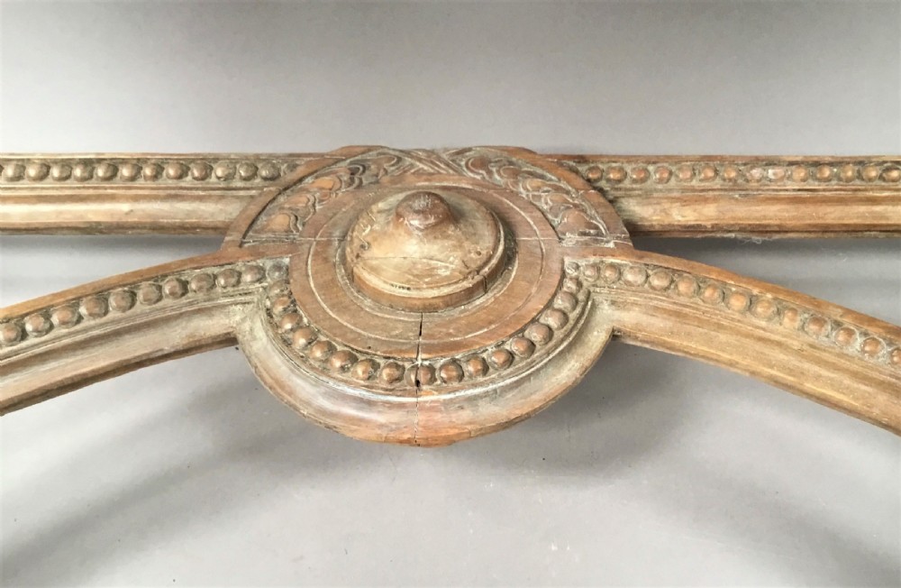 C18th Louis XVI walnut marble top console table View XIII