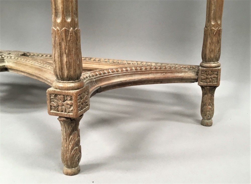 C18th Louis XVI walnut marble top console table View XV