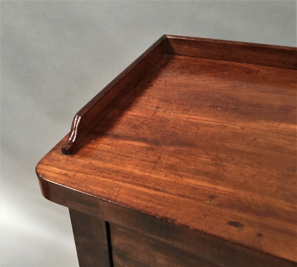 Regency pair of mahogany bedside cabinets by Holland and Sons View VII