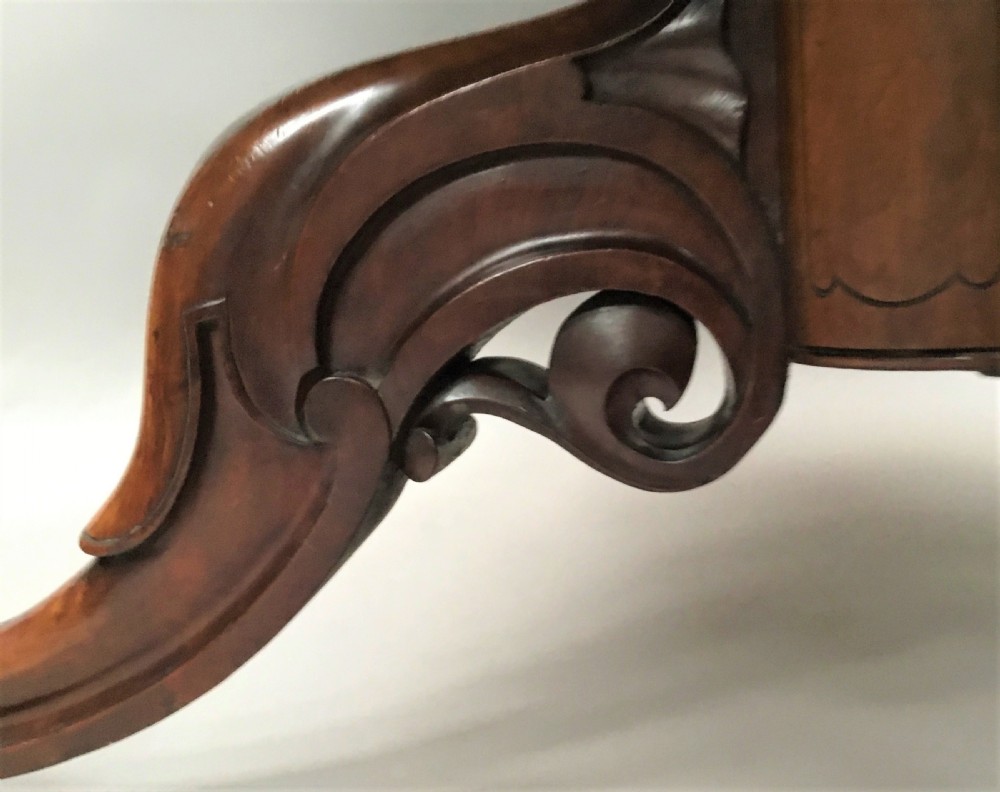 C19th burr walnut centre table View XI