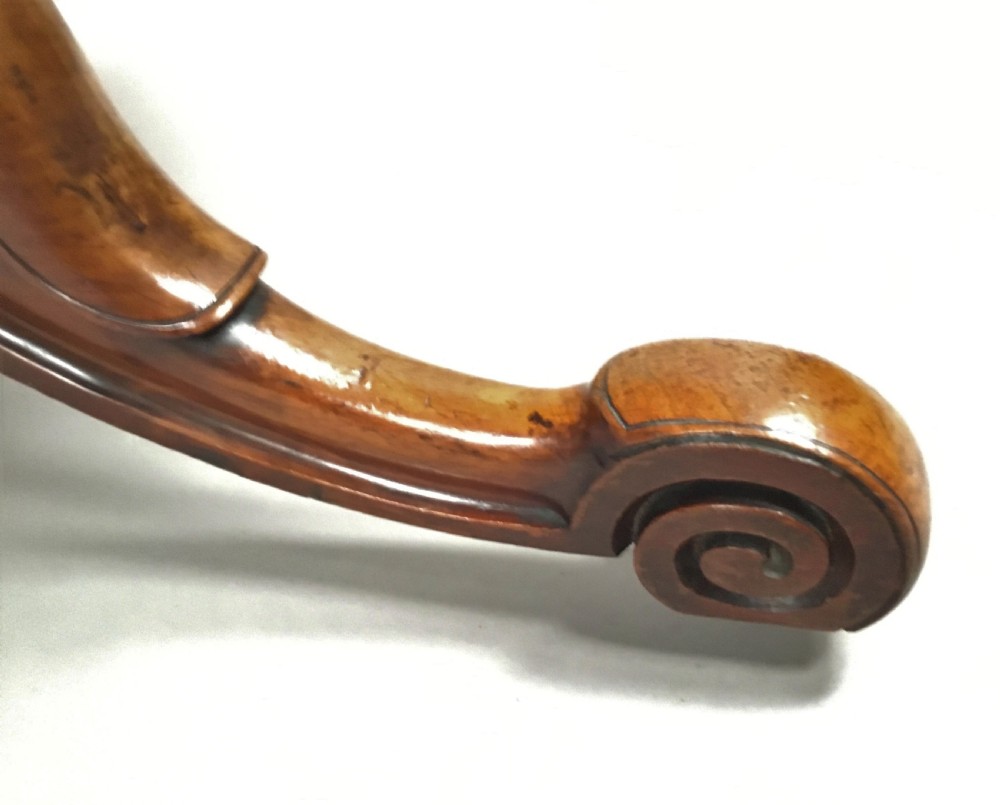 C19th burr walnut centre table View XII