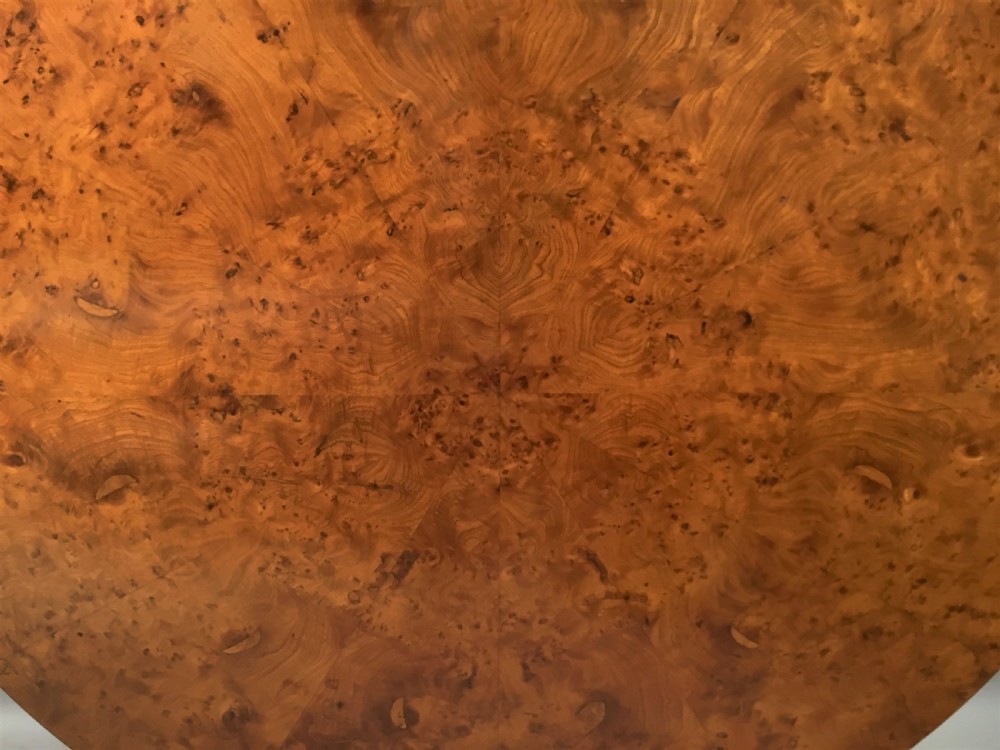 Mid C19th burr ash centre table View V