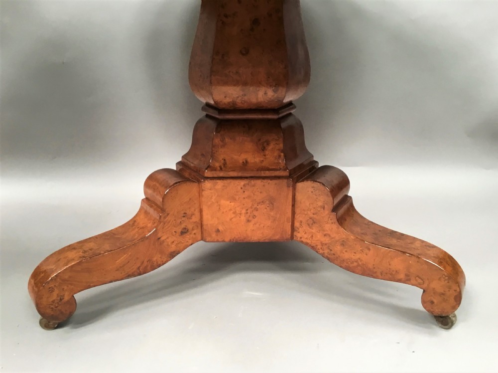 Mid C19th burr ash centre table View VII