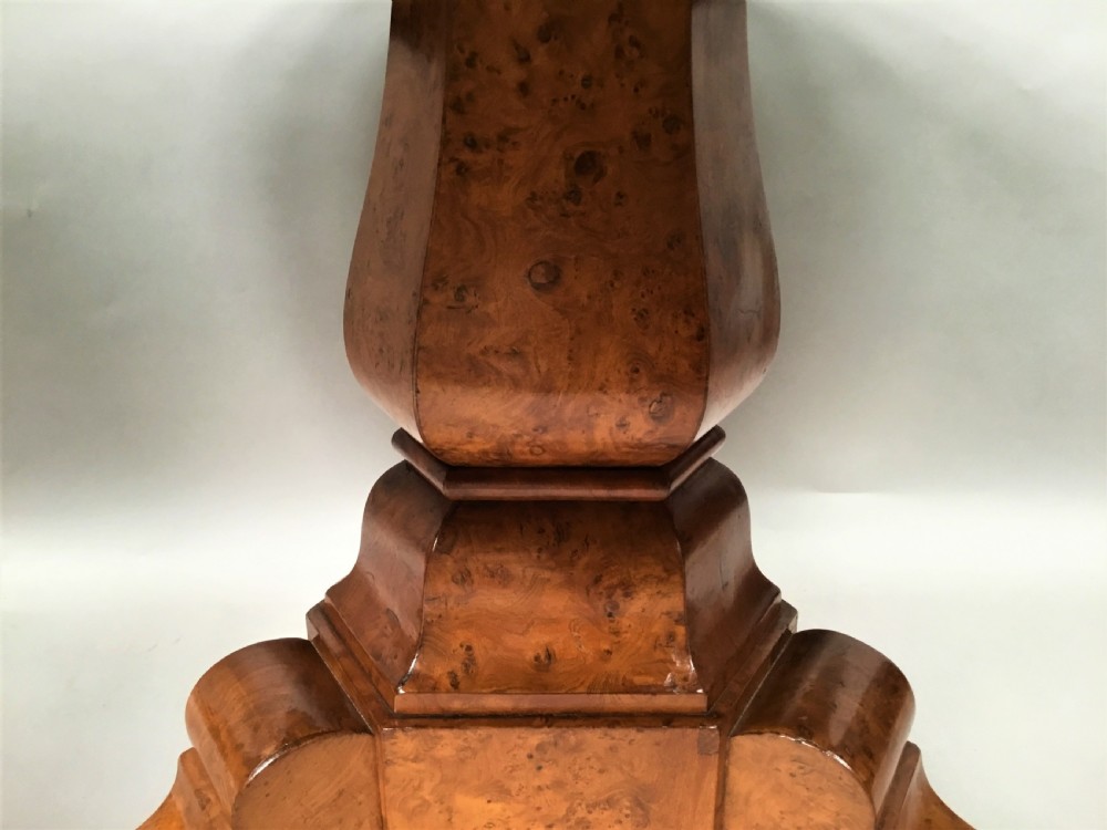 Mid C19th burr ash centre table View VIII