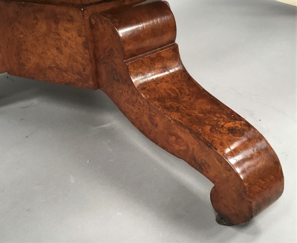 Mid C19th burr ash centre table View IX