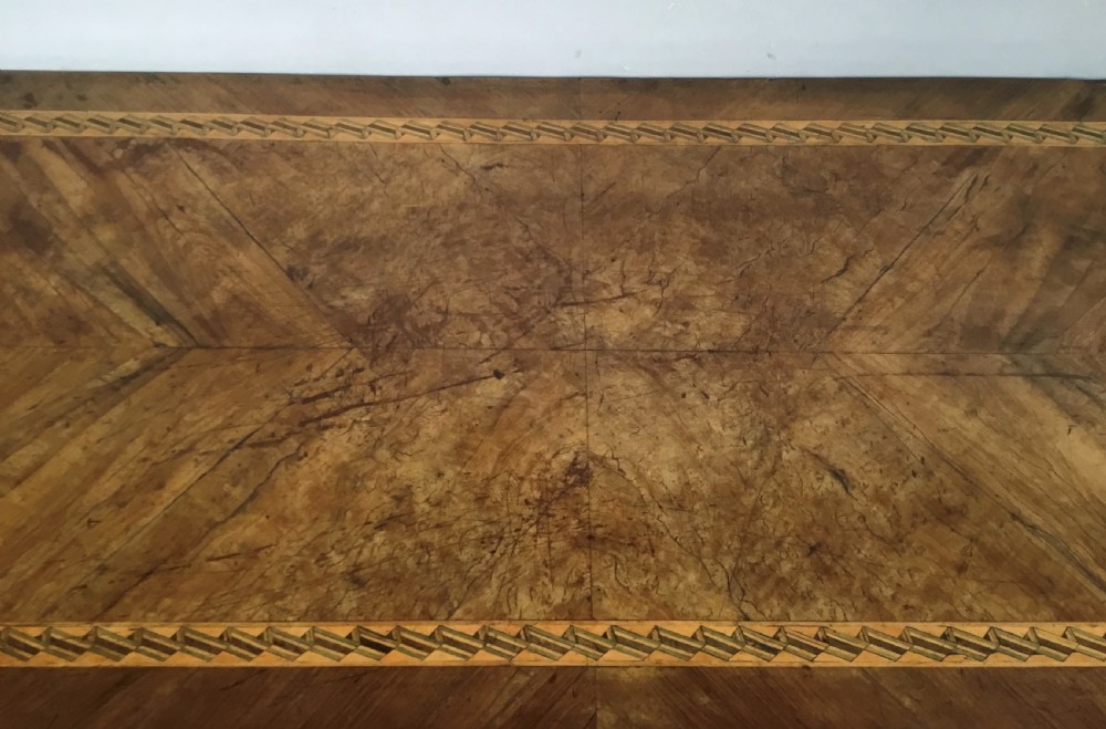 C18th Italian walnut inlaid commode View IX