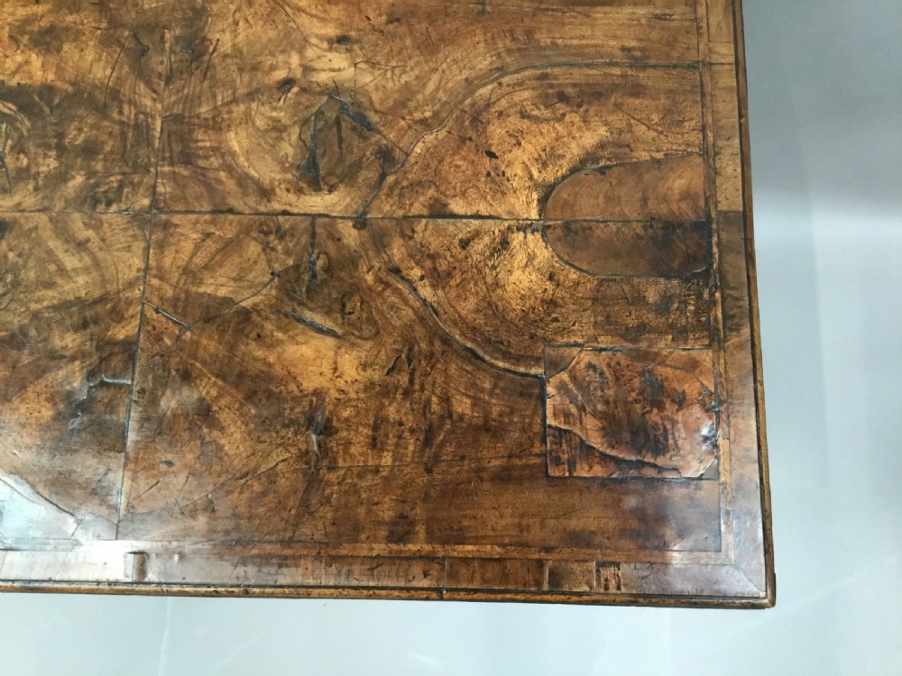 George I walnut cabriole leg lowboy  View IV