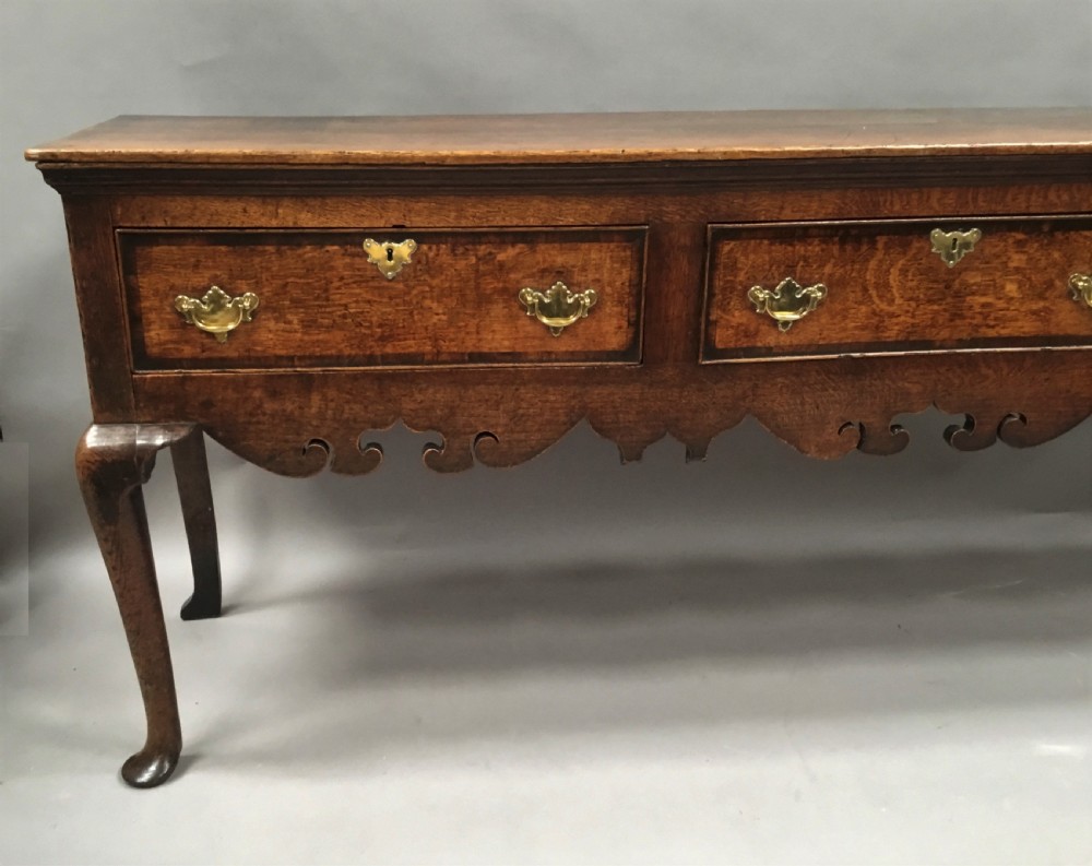 Georgian oak cabriole leg dresser View VII
