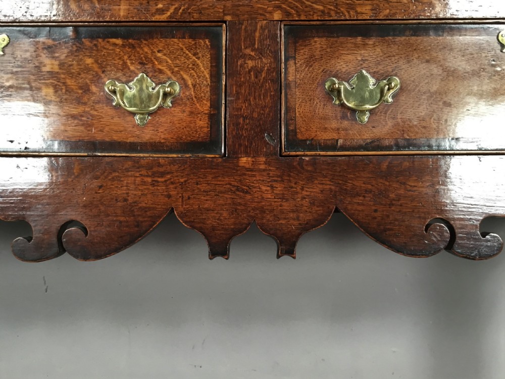 Georgian oak cabriole leg dresser View IX