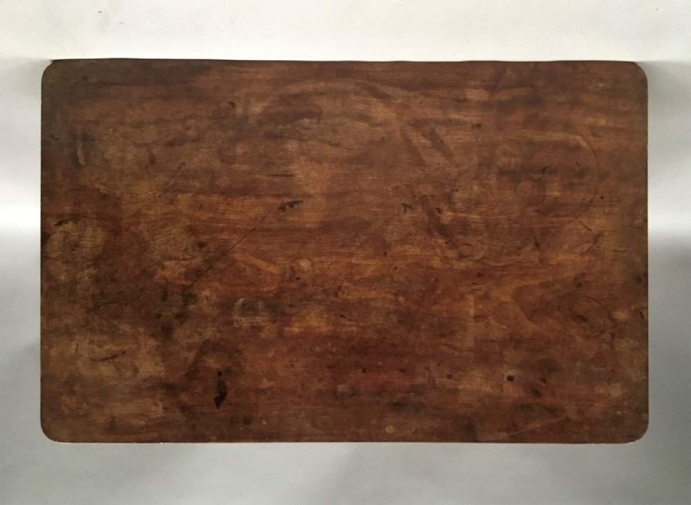 C19th mahogany side table / writing table by Holland and Sons, London View IV